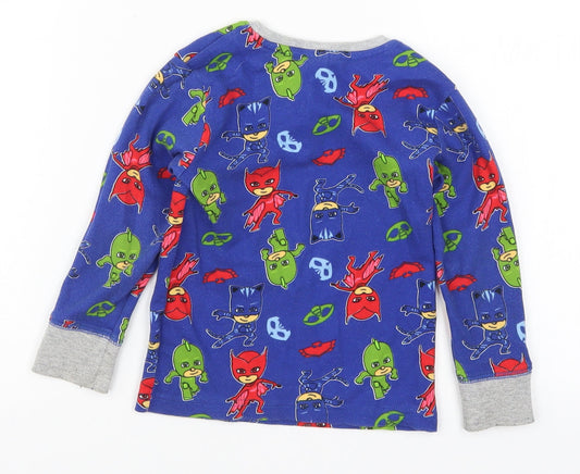 NEXT Boys Blue Solid   Pyjama Top Size 2-3 Years  - Superheroes