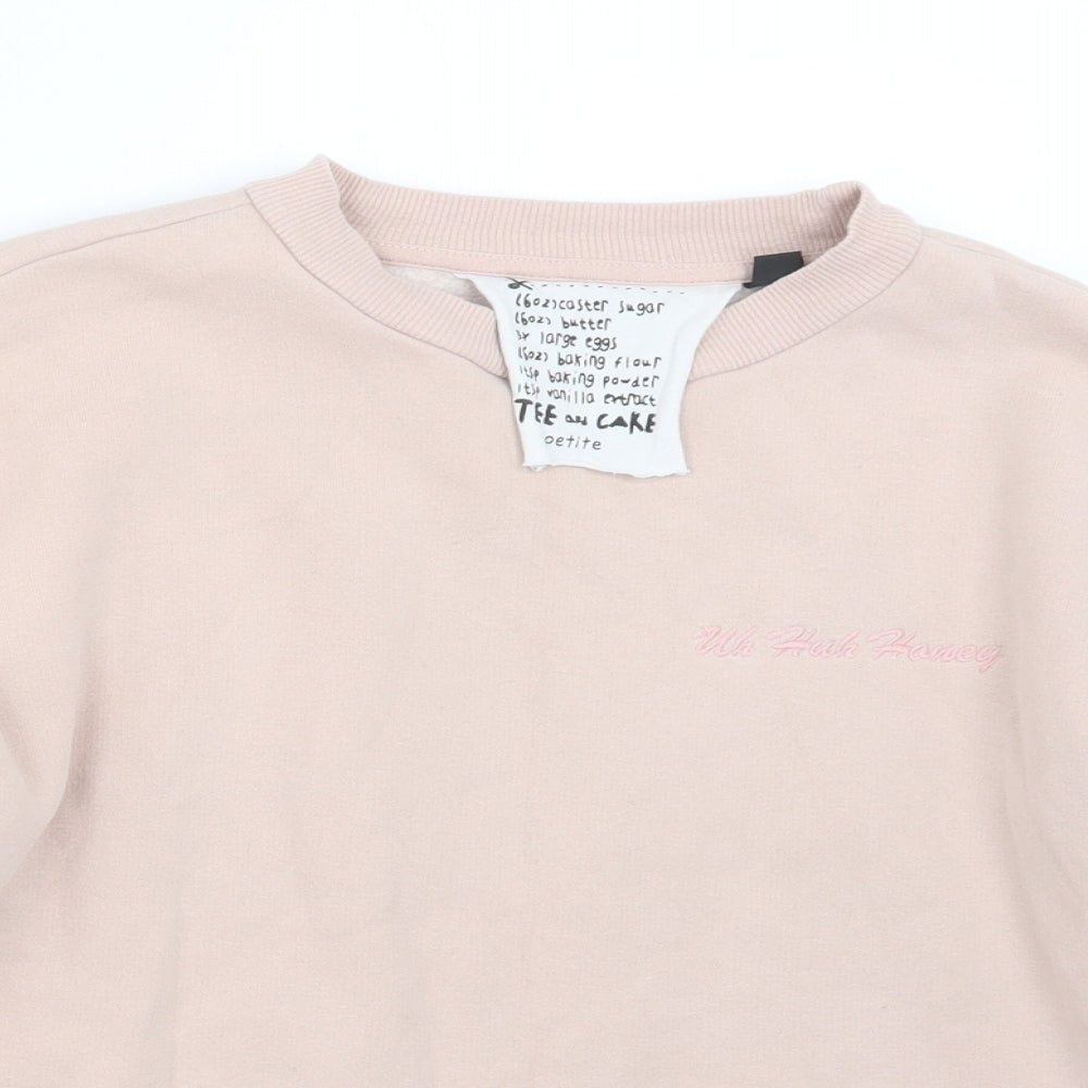 Topshop Womens Pink   Pullover Jumper Size 10