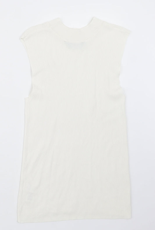 Dorothy Perkins Womens Ivory   Basic T-Shirt Size 14