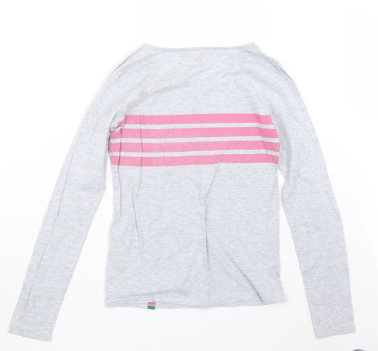 Rampant Sporting Womens Grey   Basic T-Shirt Size 6
