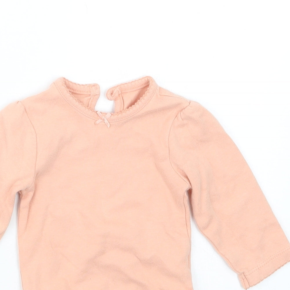 George Girls Orange   Babygrow One-Piece Size 3-6 Months