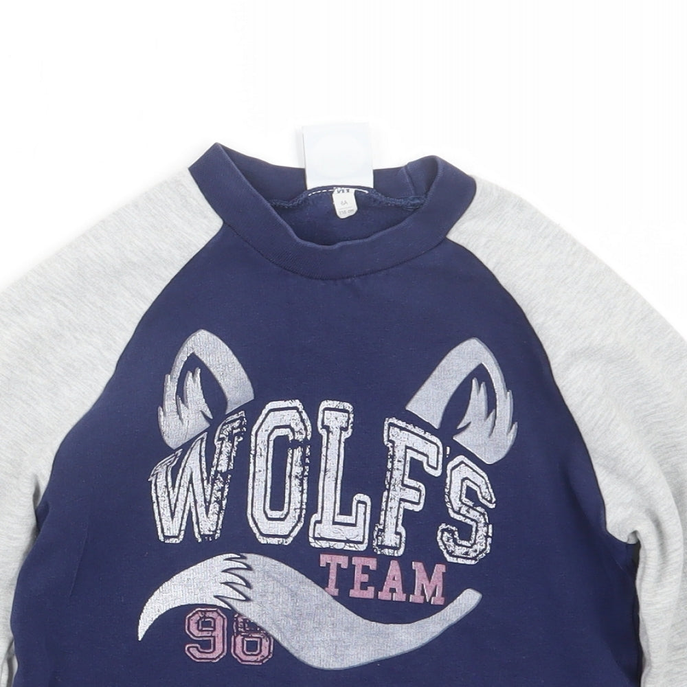 ellepi Boys Grey   Pullover Jumper Size 6 Years