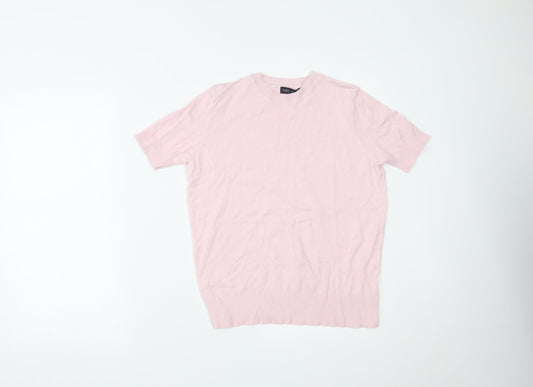 Marks and Spencer Womens Pink   Basic T-Shirt Size 8