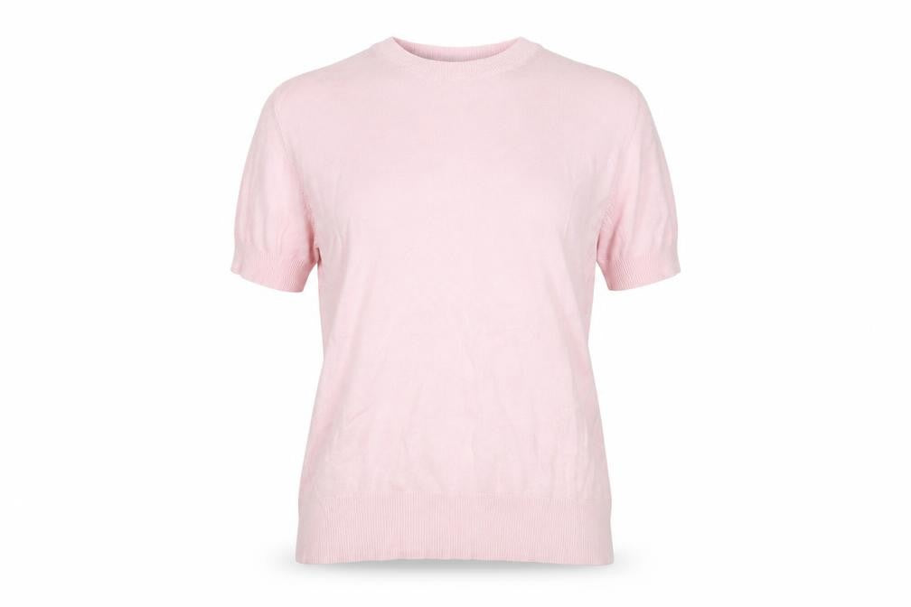 Marks and Spencer Womens Pink   Basic T-Shirt Size 8