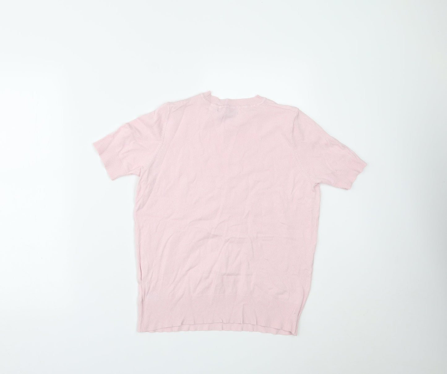 Marks and Spencer Womens Pink   Basic T-Shirt Size 8