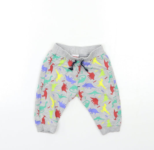 Baby Bug Baby Grey Geometric  Kimono Lounge Pants Size 6-9 Months