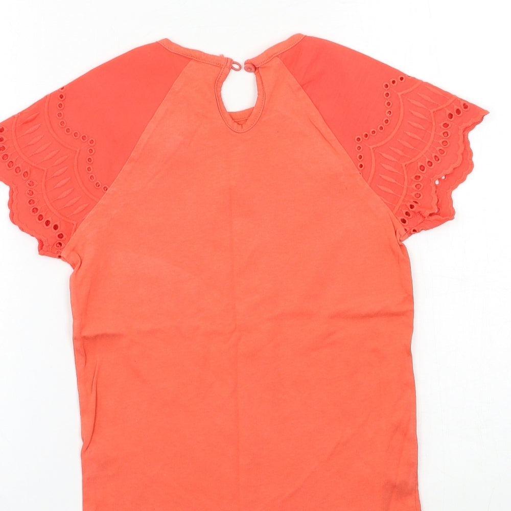 TU Girls Orange   Basic T-Shirt Size 6 Years