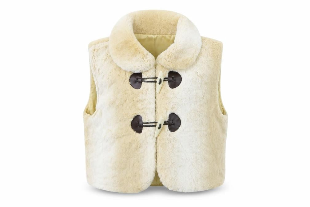 Front view of Nowhy girls’ beige jacket, size L