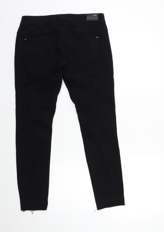 Only Womens Black  Denim Skinny Jeans Size 8 L29 in