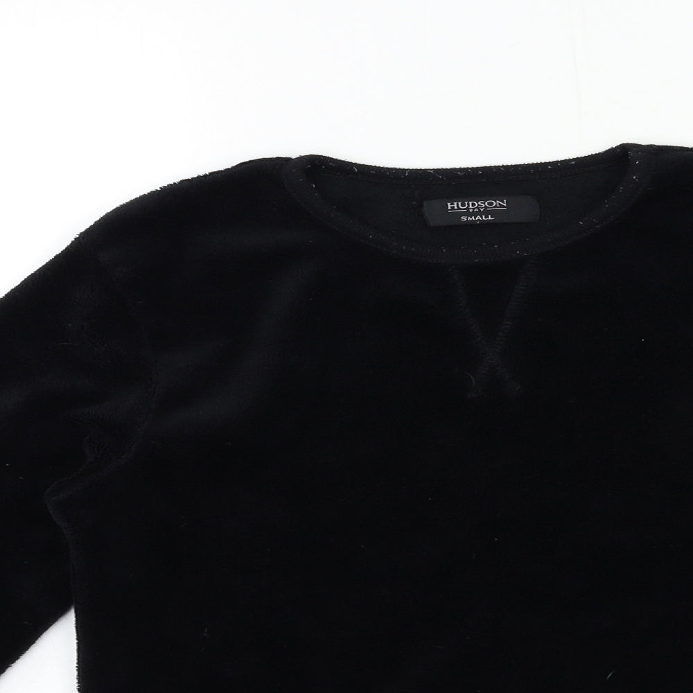 Hudson Boys Black  Fleece  Pyjama Top Size S