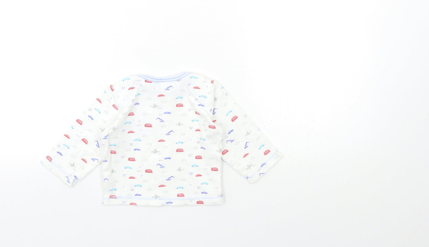 Mini Club Baby White   Basic T-Shirt Size 6-9 Months
