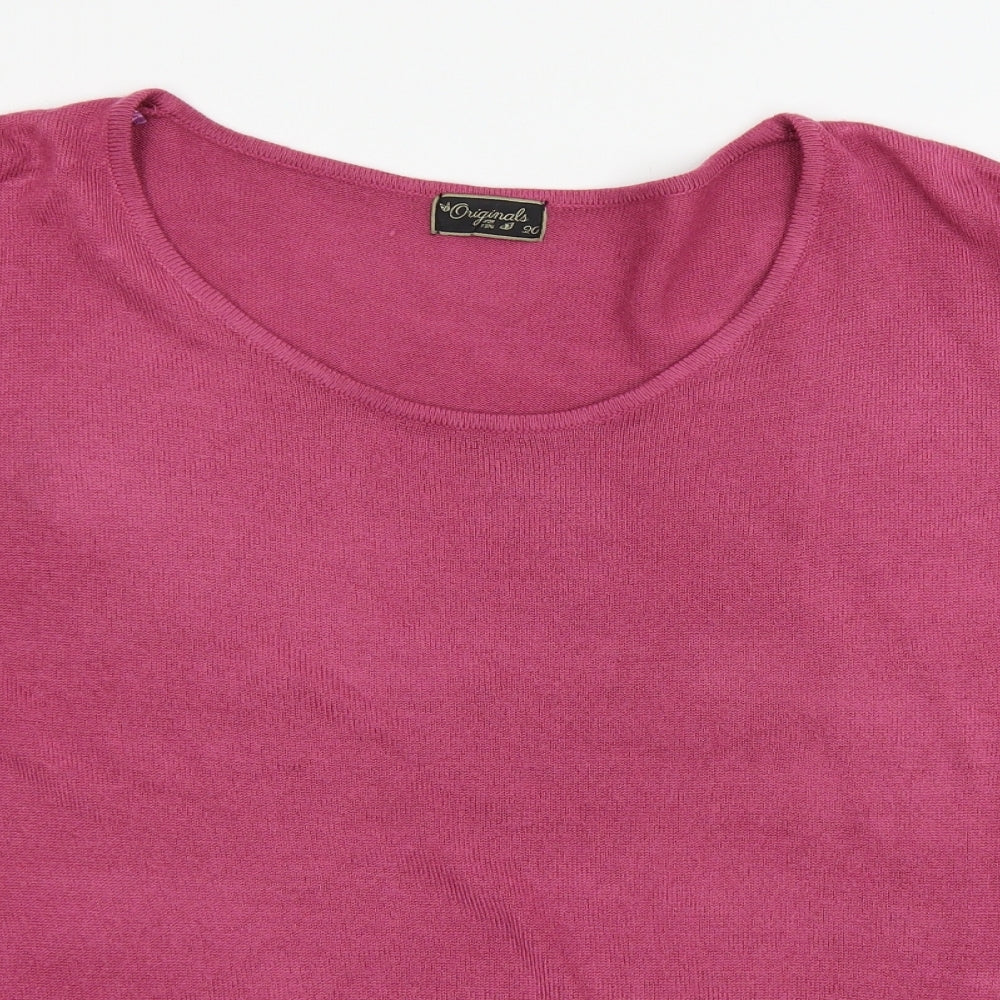 Orignals Womens Pink  Knit Pullover Jumper Size 20