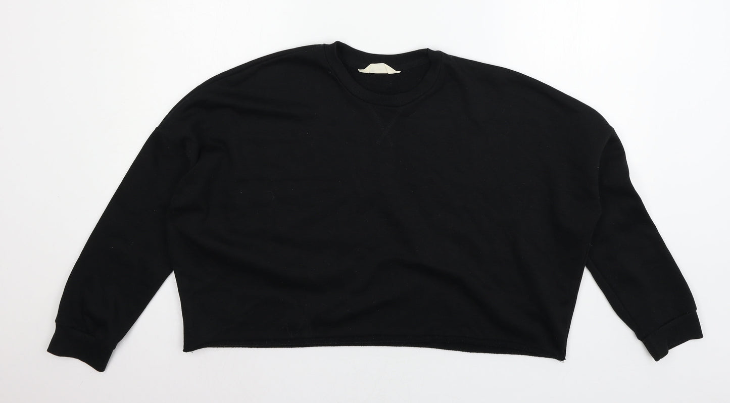 Primark Womens Black  Jersey Pullover Sweatshirt Size 10