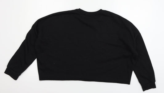 Primark Womens Black  Jersey Pullover Sweatshirt Size 10