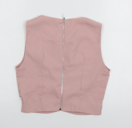 Jeuvre Womens Pink   Basic T-Shirt Size 8