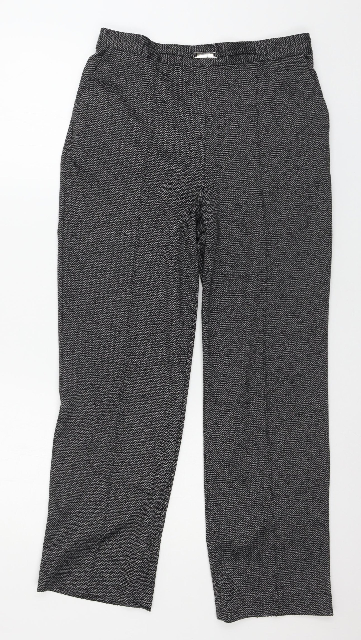 Papaya Womens Grey   Trousers  Size 10 L26 in