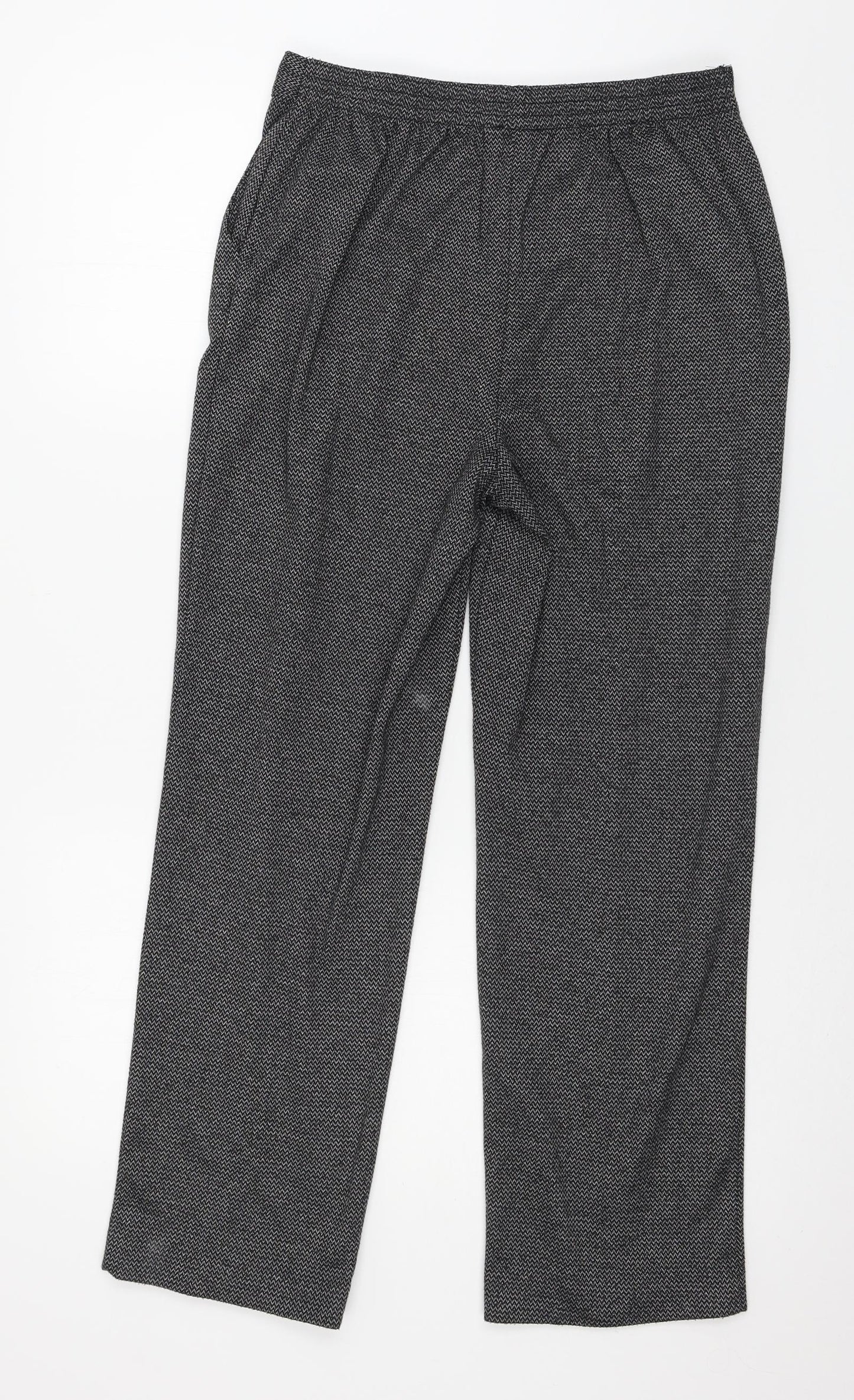 Papaya Womens Grey   Trousers  Size 10 L26 in