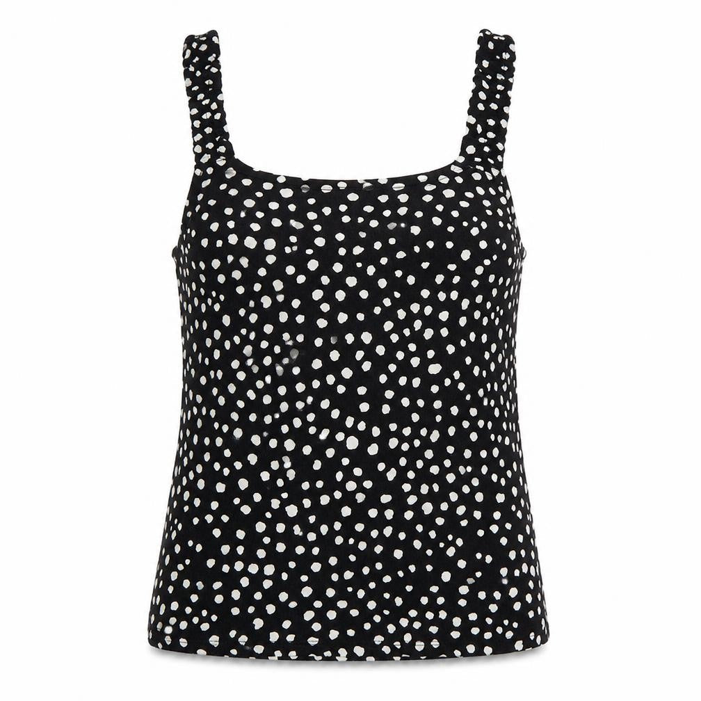 Papaya Womens Black Polka Dot  Camisole Tank Size 8