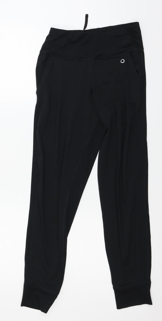 Marks and Spencer Womens Black  Jersey Capri Leggings Size 8 L26 in