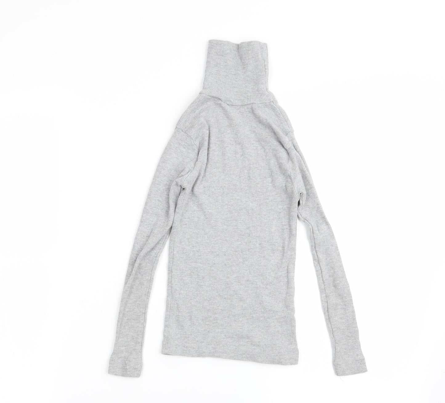 Preworn Girls Grey   Basic T-Shirt Size 7-8 Years