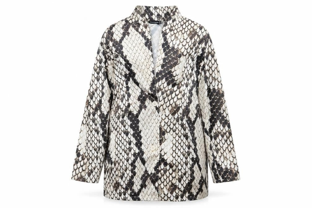 PLT Womens Multicoloured Geometric  Jacket Blazer Size 8