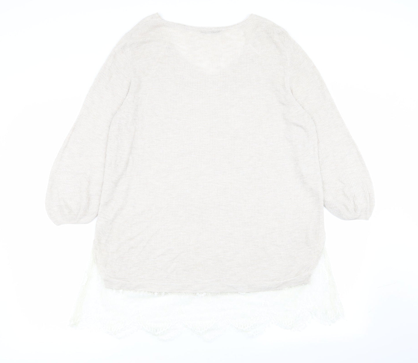 Asda George Womens Beige   Pullover Jumper Size 18