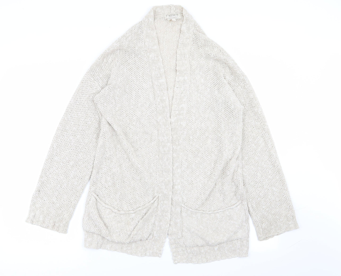 NEXT Womens Beige   Cardigan Jumper Size 10