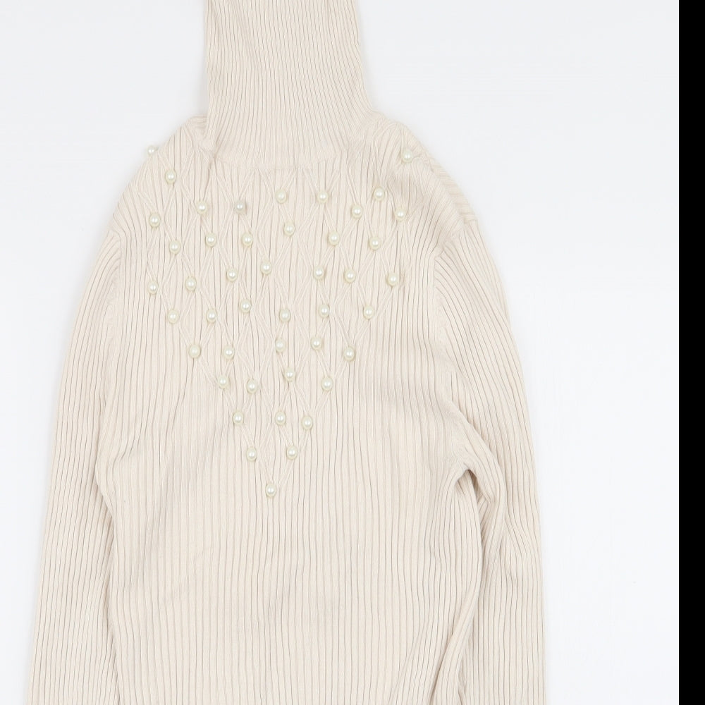 River Island Womens Beige   Pullover Jumper Size 8