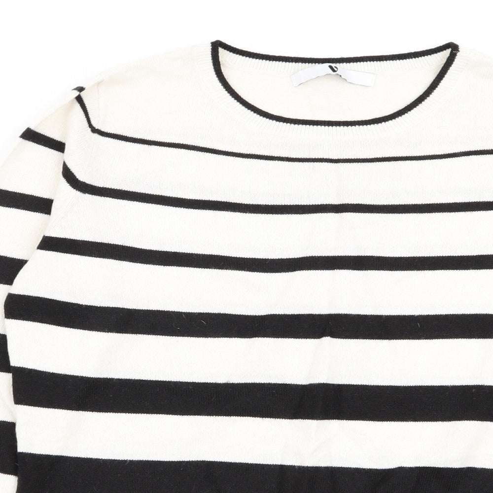 by very Womens Multicoloured Striped  Pullover Jumper Size 8