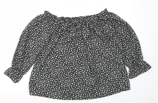 Peacocks Womens Multicoloured Floral  Basic Blouse Size 14