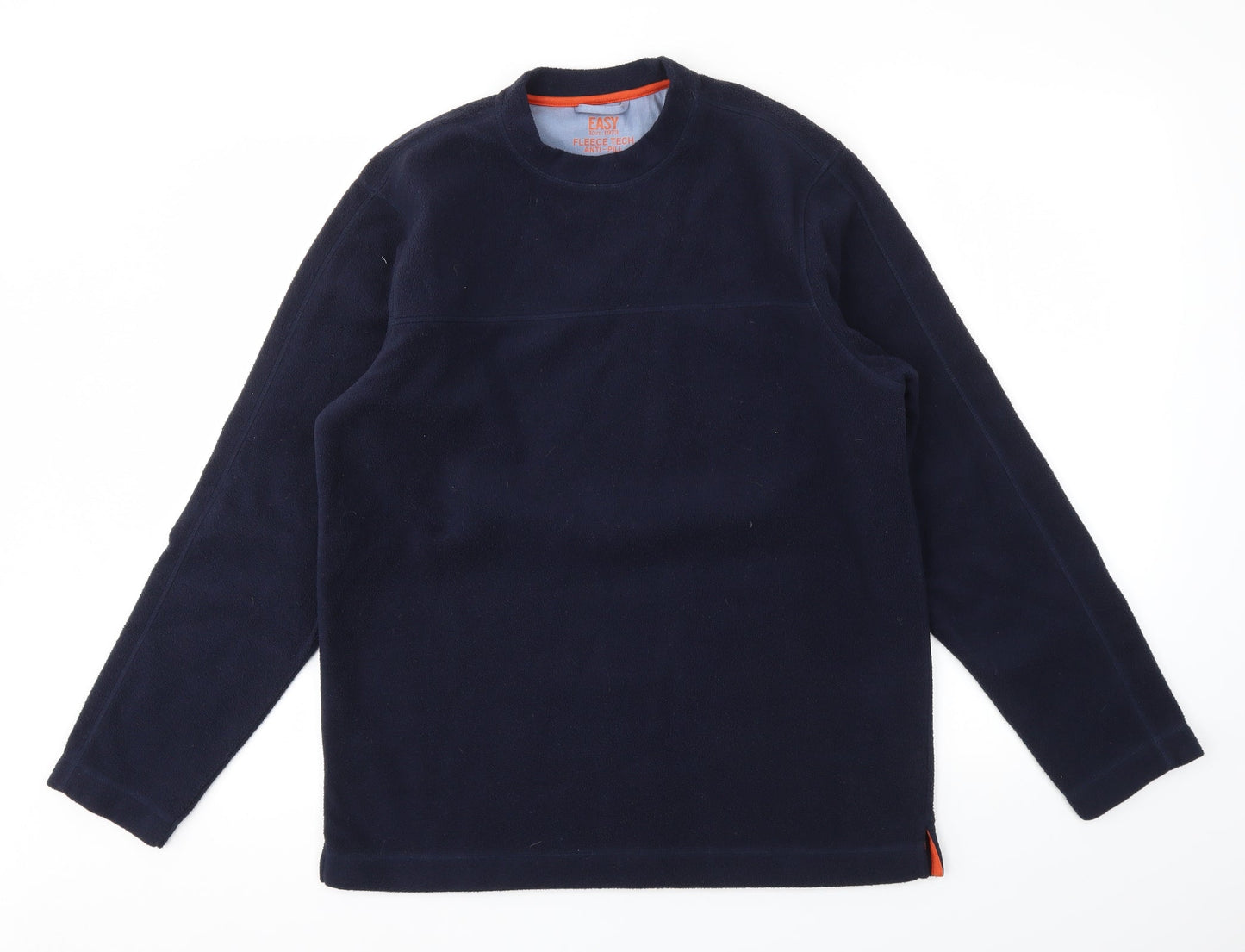Easy Mens Blue   Pullover Sweatshirt Size S