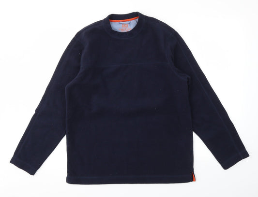 Easy Mens Blue   Pullover Sweatshirt Size S