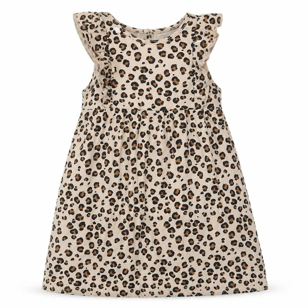 H&M Girls Brown Animal Print  Fit & Flare  Size 3-4 Years
