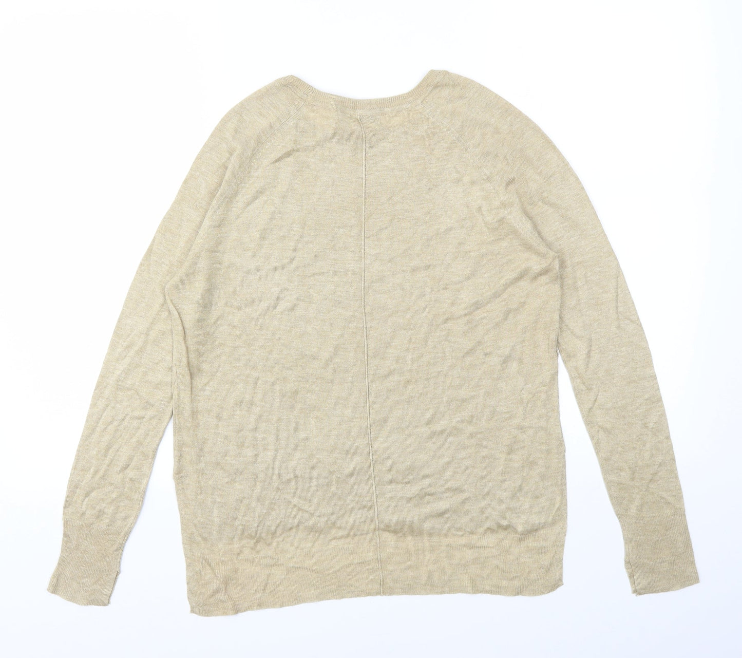 Zara Womens Gold   Basic T-Shirt Size S
