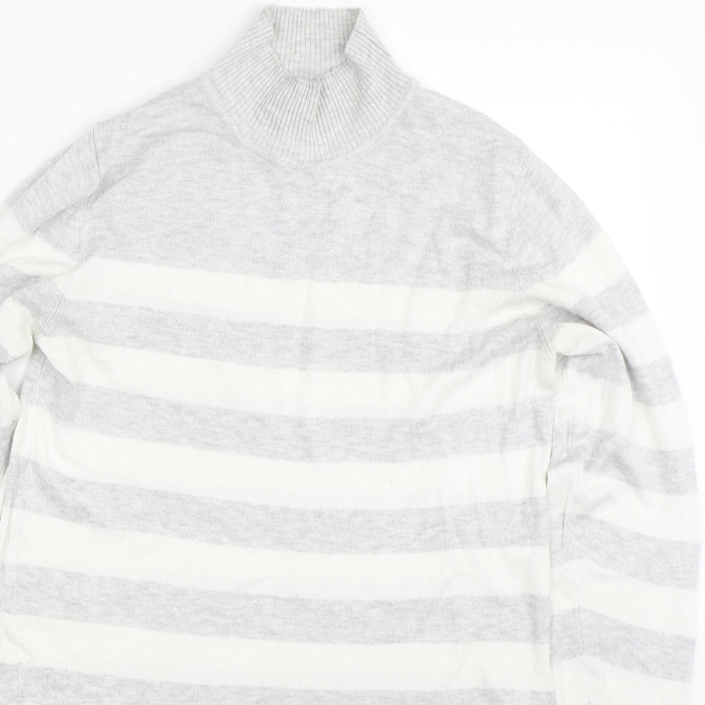 Primark Womens Grey Striped  Pullover Jumper Size 12