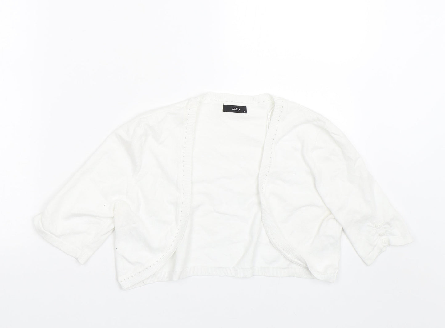 M&Co Womens White   Cape Jumper Size 10