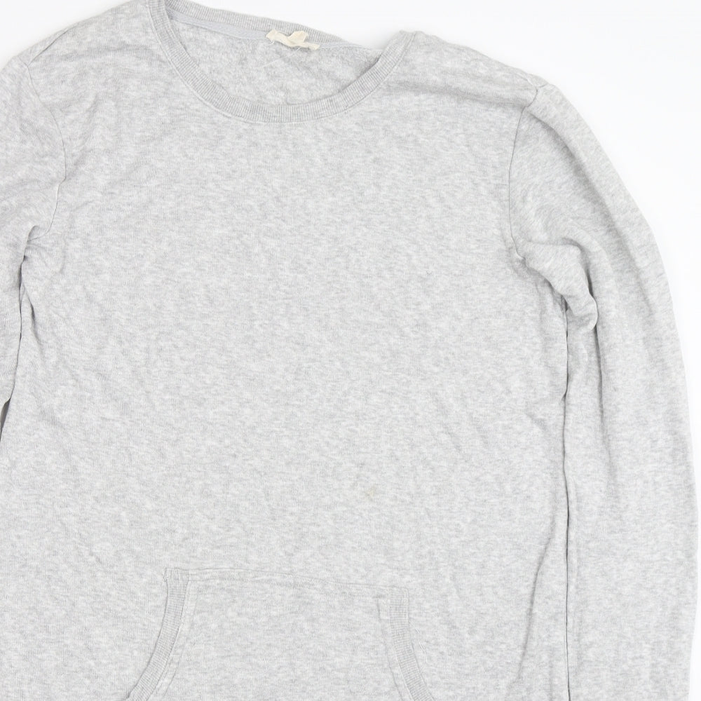 Jane & Dilaney Womens Grey   Pullover Sweatshirt Size M