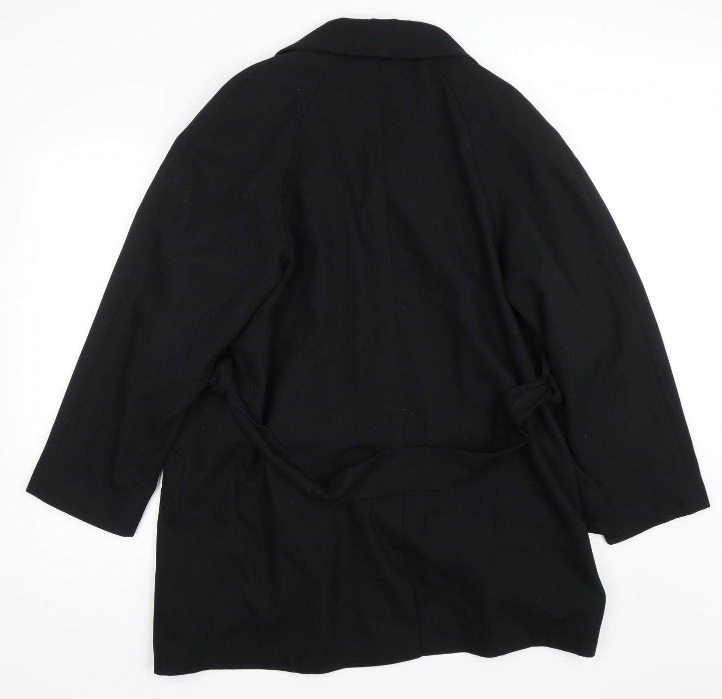BHS Womens Black   Biker Coat Size 14