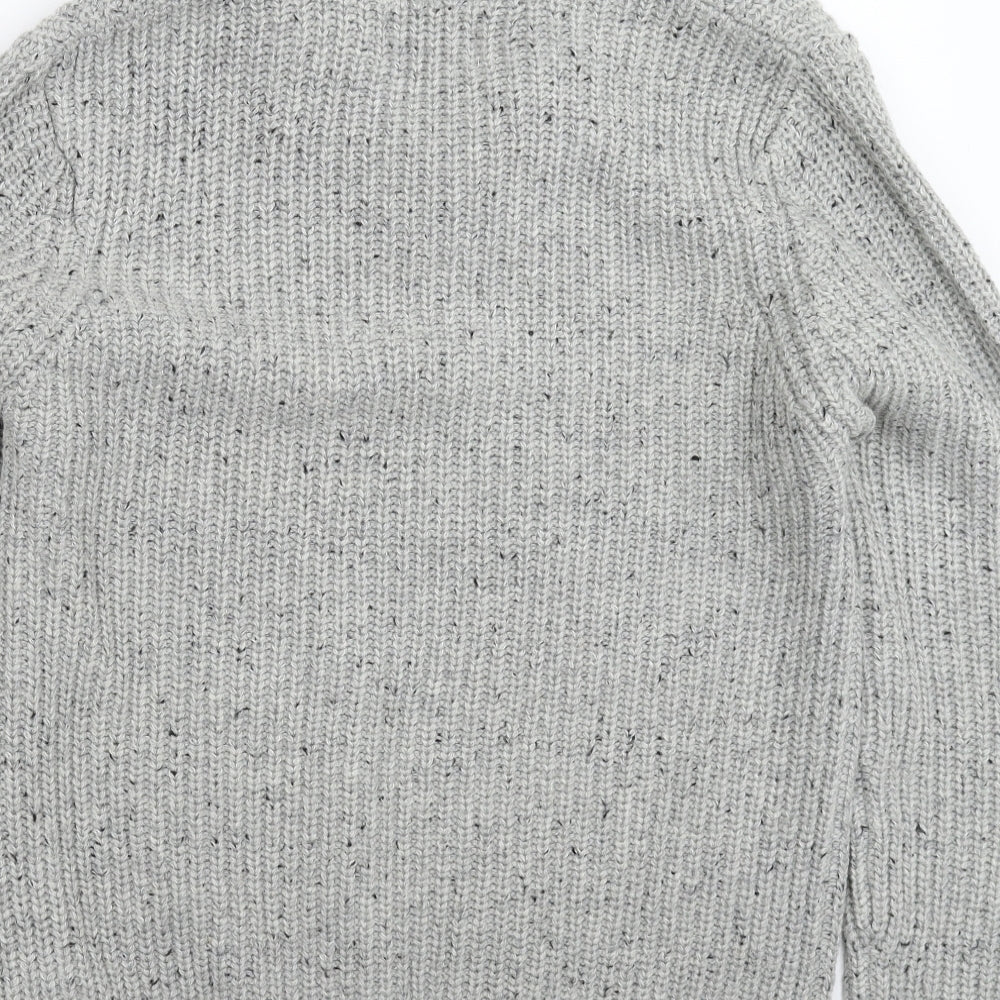 New Look Womens Grey  Knit Pullover Jumper Size L