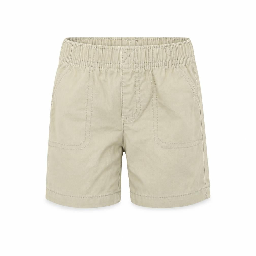 Front view of carters boys’ beige cargo trousers, size 18, months