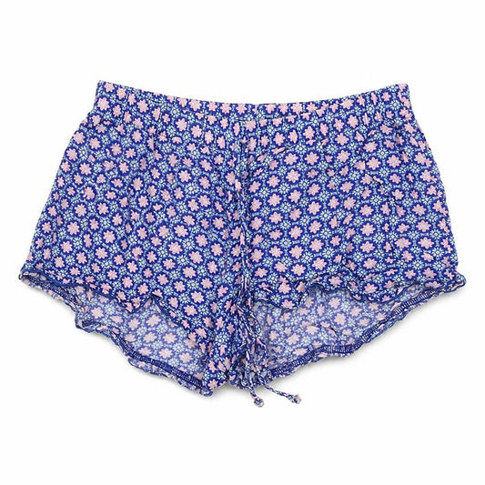 love to lounge  Womens Blue Floral  Cut-Off Shorts Size S