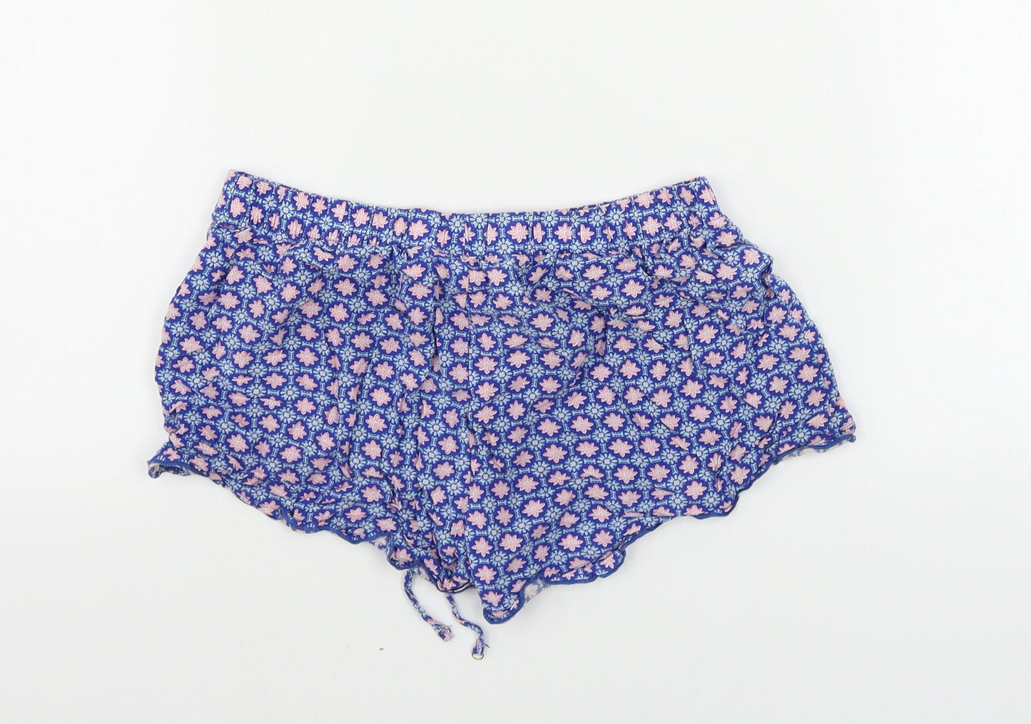 love to lounge  Womens Blue Floral  Cut-Off Shorts Size S