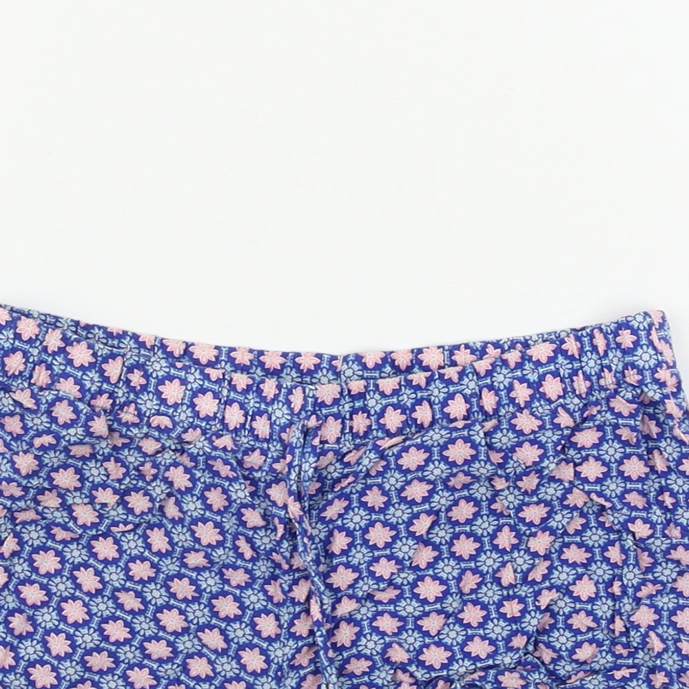 love to lounge  Womens Blue Floral  Cut-Off Shorts Size S