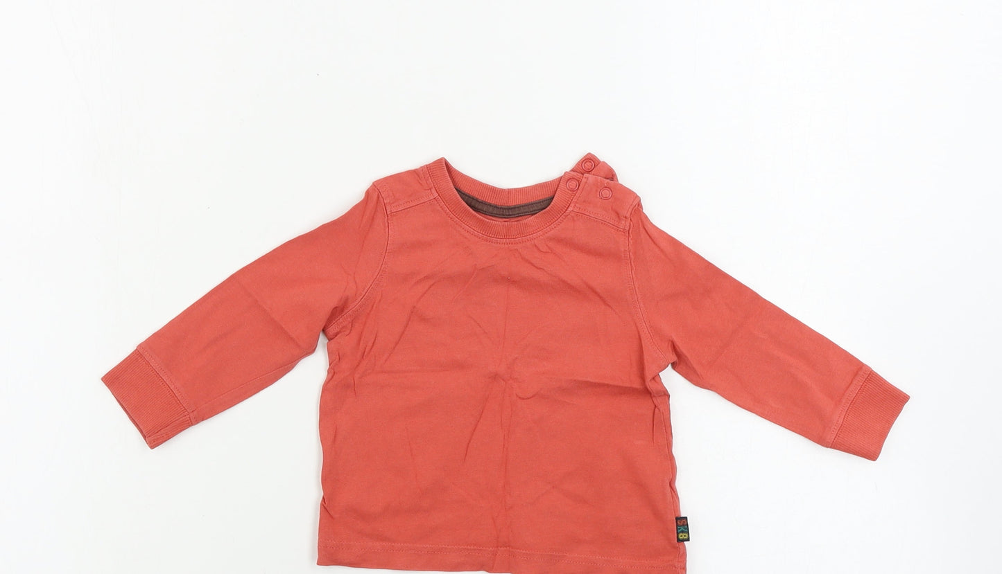 Mothercare Boys Red   Basic T-Shirt Size 6-9 Months