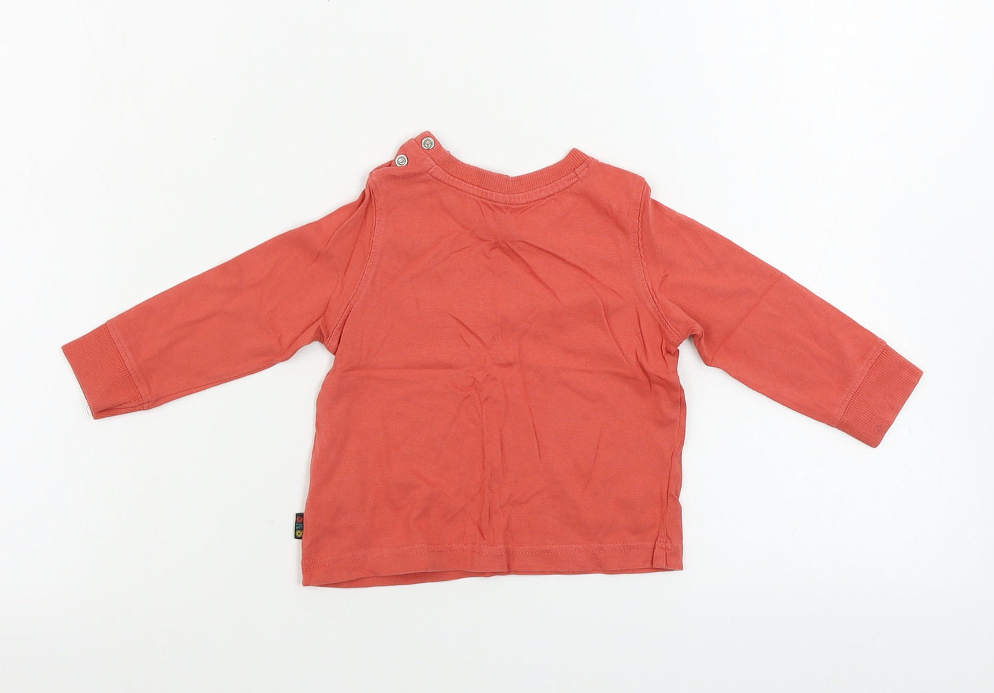 Mothercare Boys Red   Basic T-Shirt Size 6-9 Months