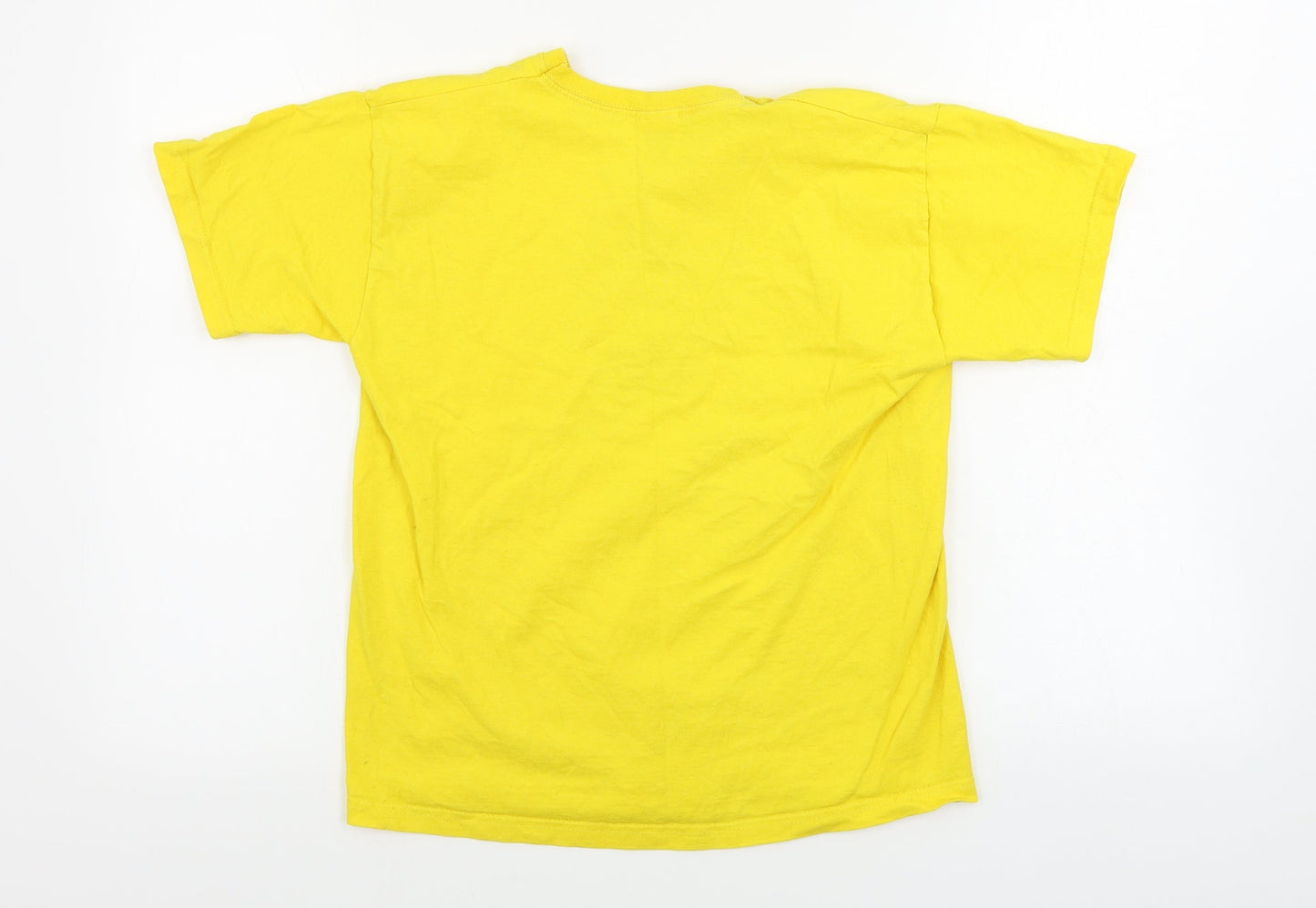 Fruit of the Loom  Boys Yellow   Basic T-Shirt Size 12-13 Years