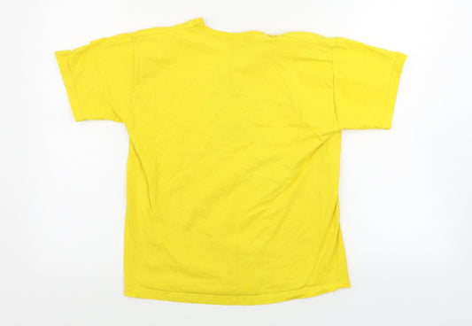 Fruit of the Loom  Boys Yellow   Basic T-Shirt Size 12-13 Years