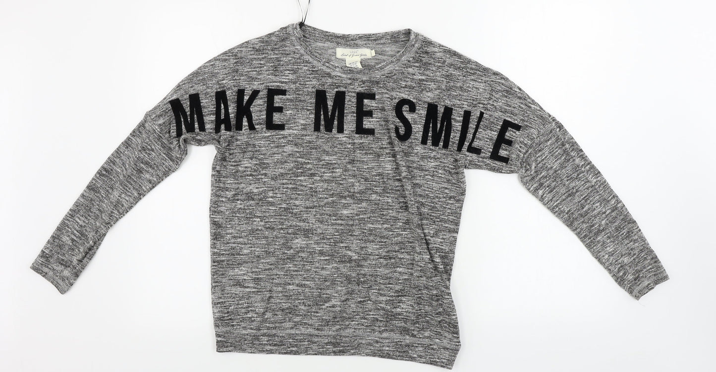 H&M  Girls Grey   Pullover Jumper Size 12-13 Years