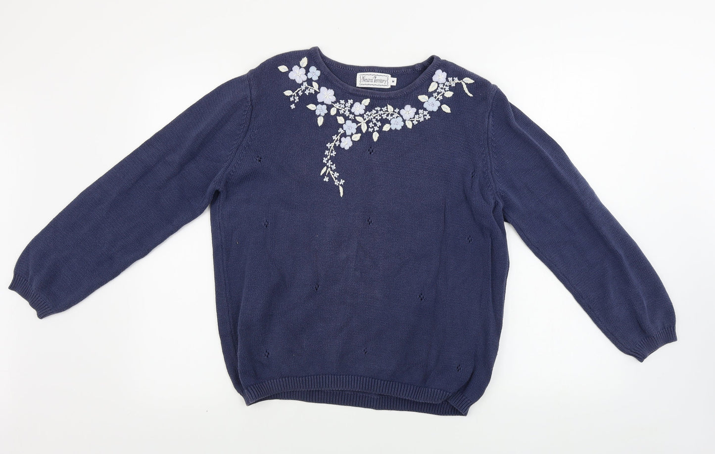 Neutral Territory  Womens Blue   Pullover Jumper Size M