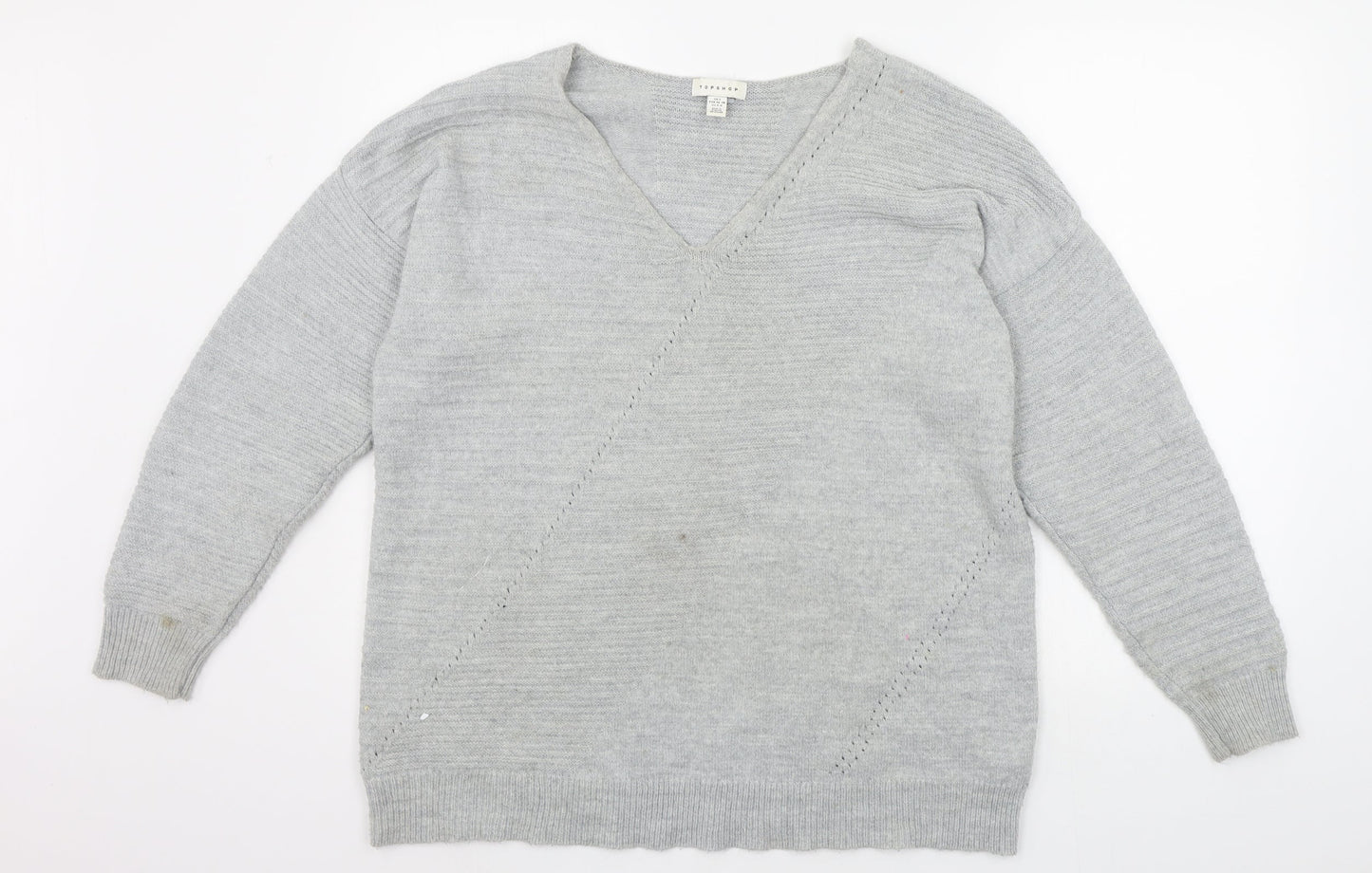 Topshop Womens Black   Pullover Jumper Size S